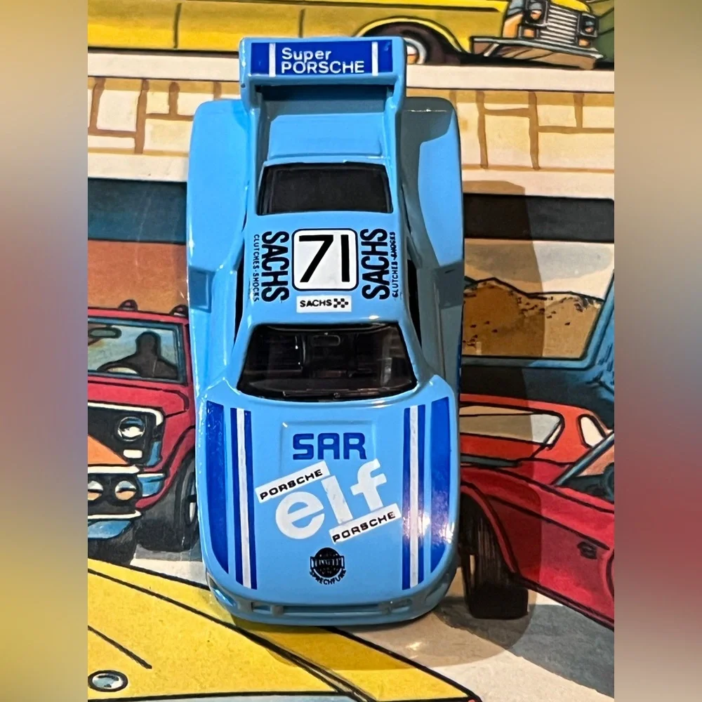 Vintage 1983 Matchbox #71 Racing Porsche 935 Racer Car #55 Blue ELF Sachs